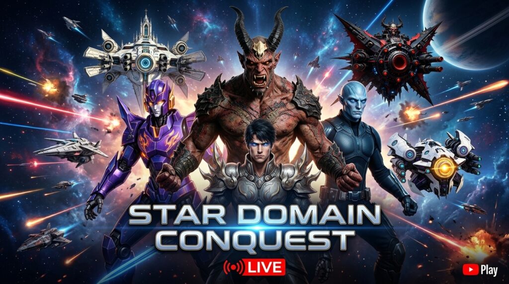 Star Domain Conquest: AI Cosmic Clash｜Humans · Beasts · Aliens · Machines
